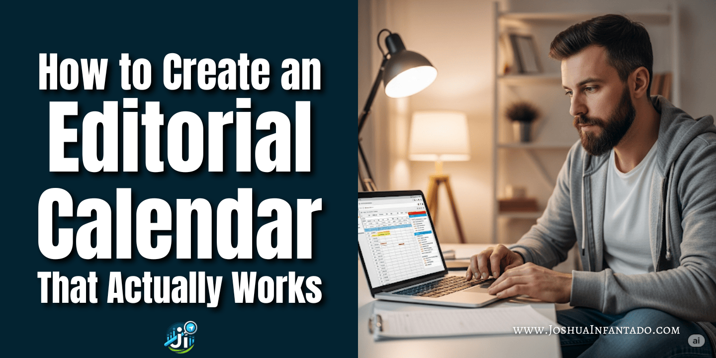How to Create an Editorial Calendar That Actually Works blog title illustration